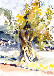 Gemälde von einem Baum